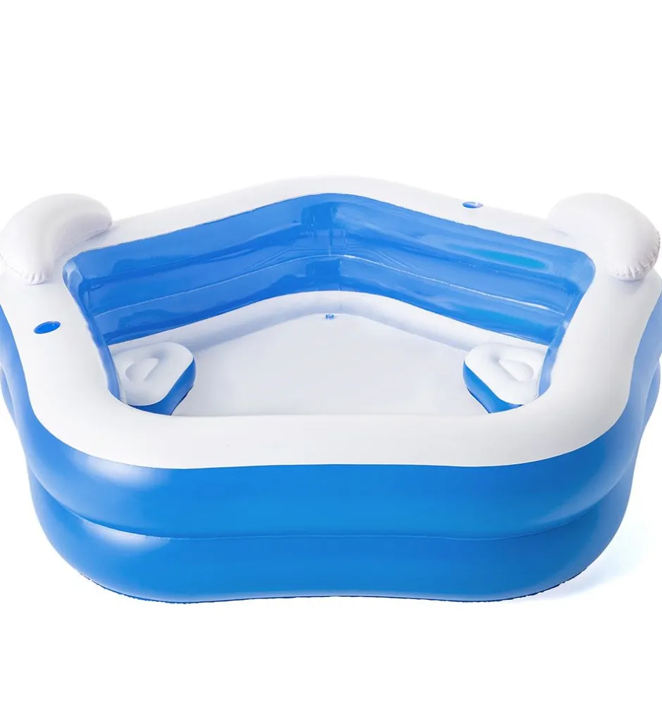 Badebassin*Bestway Oppustelig Badebassin - 213x206 cm - Family Fun