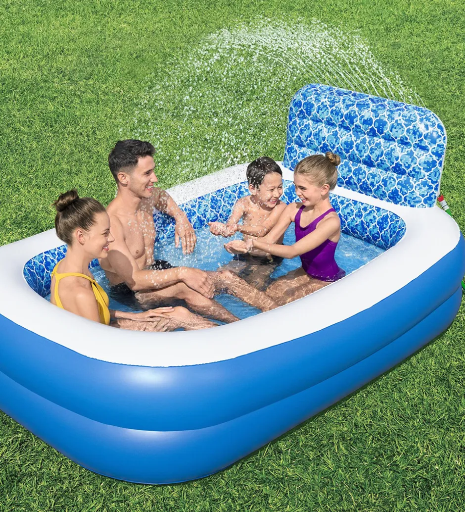Vandleg|Badebassin*Bestway Sprinklerbassin - 229x152x96cm - Waterfall Oasis