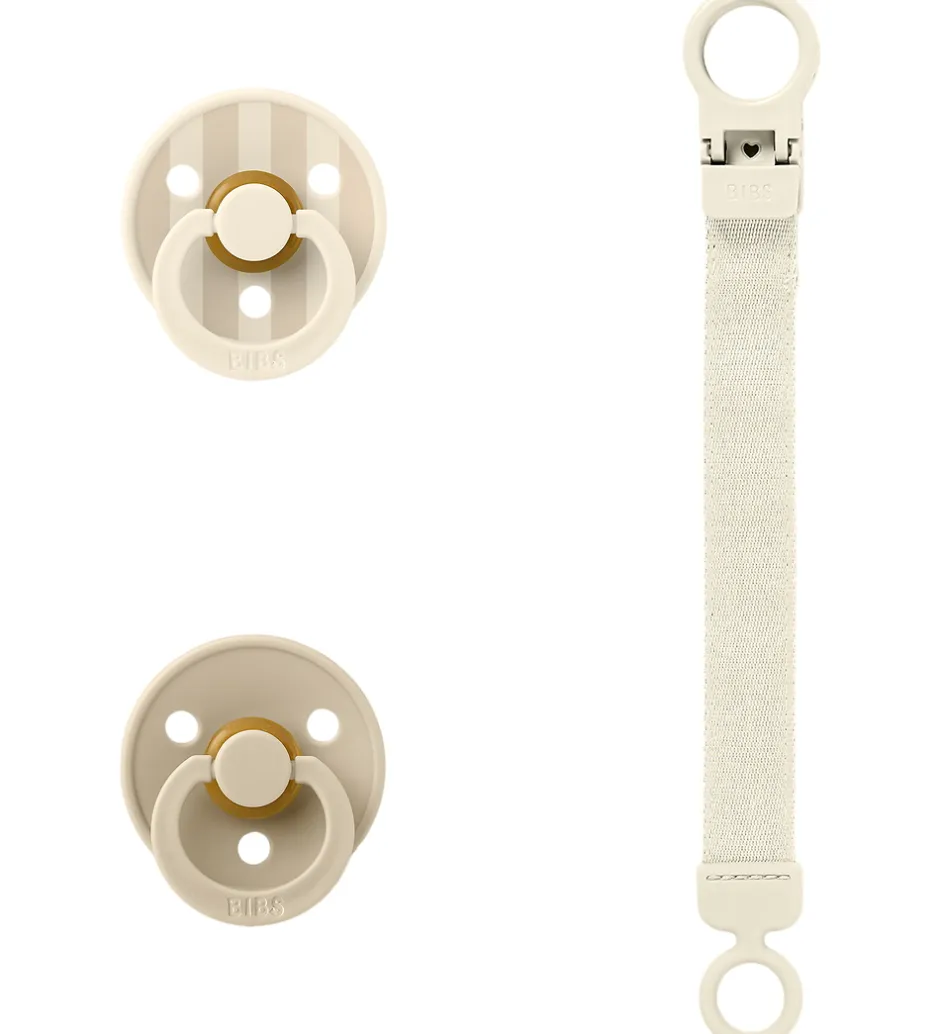 Sutter*BIBS Colour Gavesæt - Sutter/Suttesnor - Str. 1 - Ivory