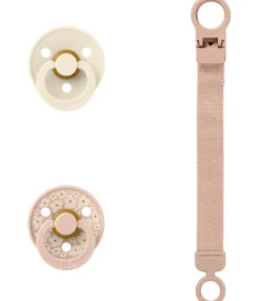 BIBS Colour Gavesæt - Sutter/Suttesnor - Str. 2 - Blush