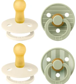 BIBS Colour Sutter - 4-pak - Str. 2 - Ivory/Vanilla/Sage