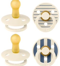 Sutter*BIBS Colour Sutter - 4-pak - Str. 1 - Ivory/Vanilla/Steel Blue
