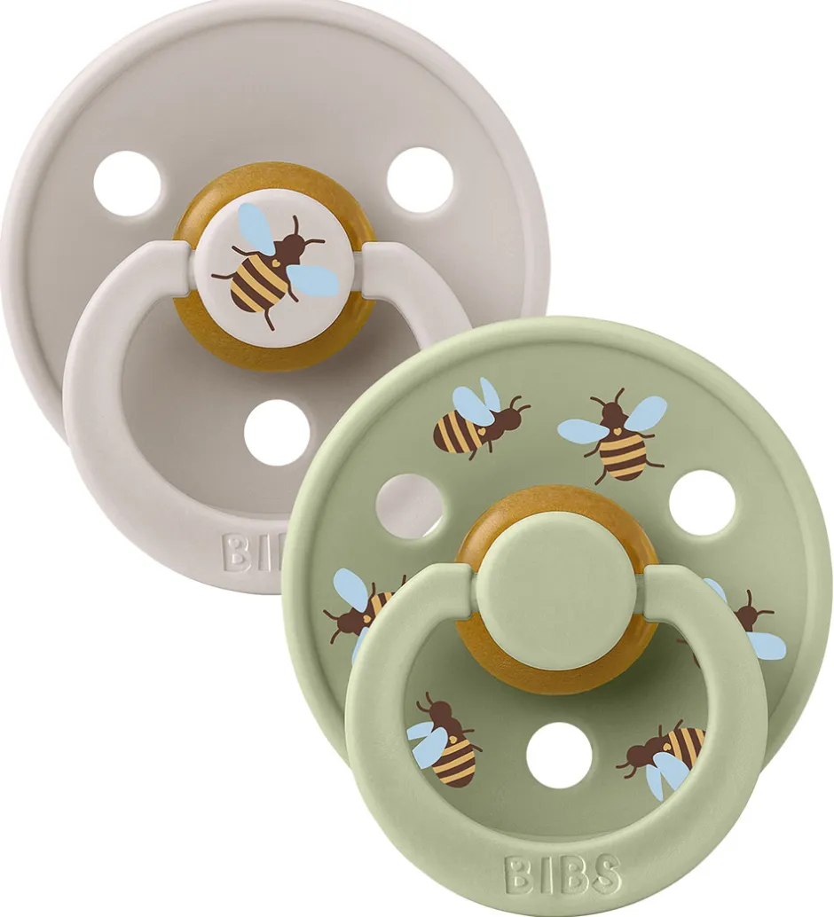 Sutter*BIBS Colour Sutter - Str. 2 - 2-pak - Rund - Mushroom Mix