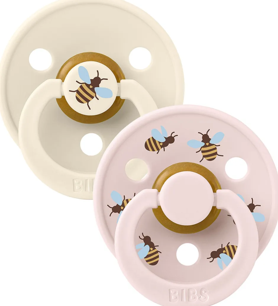 Sutter*BIBS Colour Sutter - Str. 2 - 2-pak - Rund - Ivory Mix
