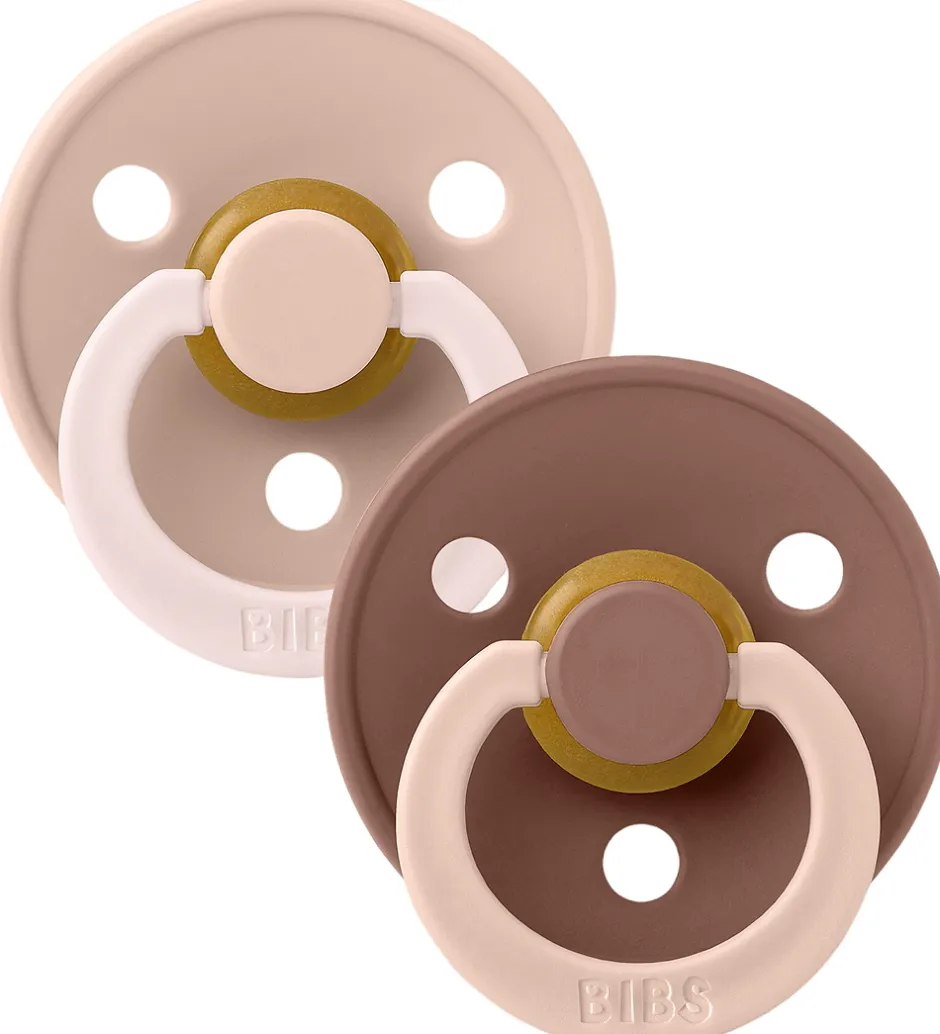 Sutter*BIBS Colour Sutter - Str. 2 - 2-pak - Rund - Blush Woodchuck Mix