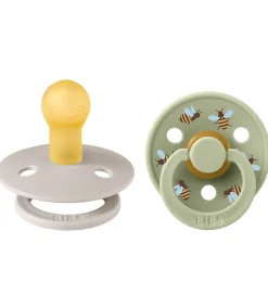Sutter*BIBS Colour Sutter - Str. 1 - 2-pak - Rund - Mushroom Mix
