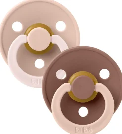 Sutter*BIBS Colour Sutter - Str. 1 - 2-pak - Rund - Blush Woodchuck Mix