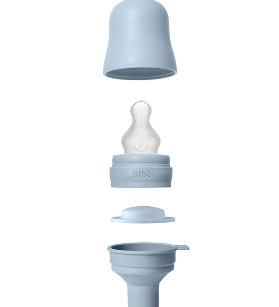 BIBS Sutteflaske - 270 ml - PP/Silikone - Baby Blue