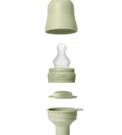 Sutteflasker|Amning*BIBS Sutteflaske - 150 ml - PP/Silikone - Sage