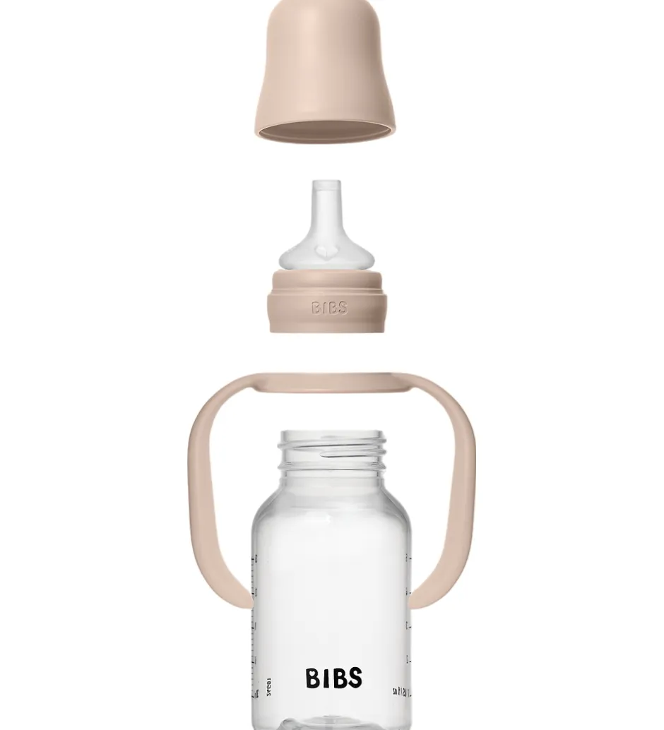 Sutteflasker|Spisetid*BIBS Sutteflaske m. Håndtag - 150 ml - Blush