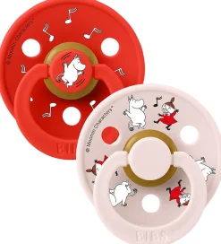 BIBS x Moomin Colour Sutter - Str. 1 - 2-pak - Candy Apple Mix