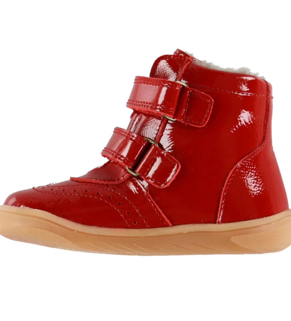 Bisgaard Vinterstøvler - Barefoot - Philine - Tex - Red Patent