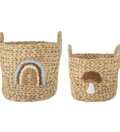 Kurve*Bloomingville Mini Kurve - 2 stk. - Agnes - 32x32/26x26 cm - Nat