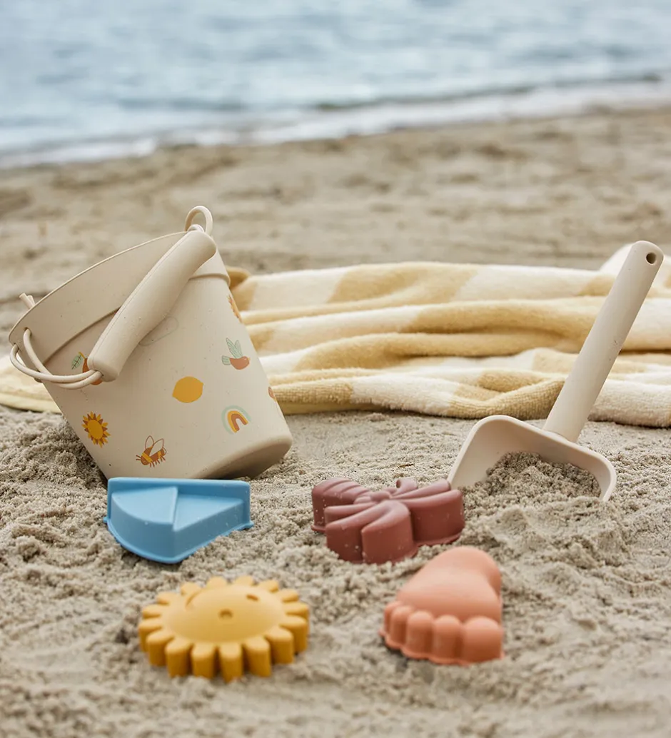 Bloomingville Mini Strandsæt - Agnes - Silikone - Natur