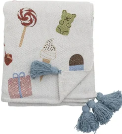 Børn Bloomingville Mini Tæppe - 160x130 cm - Sweets Plaid - Nature