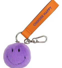 Nøgleringe*Bon Ton Toys Nøglering - 7 cm - Smiley ECO Fuzzy Bag Charm - Dar