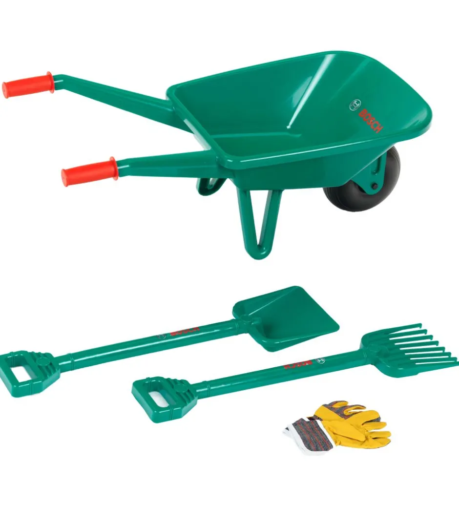 Legeværktøj*Bosch Mini Trillebør m. Tilbehør - Legetøj - Grøn