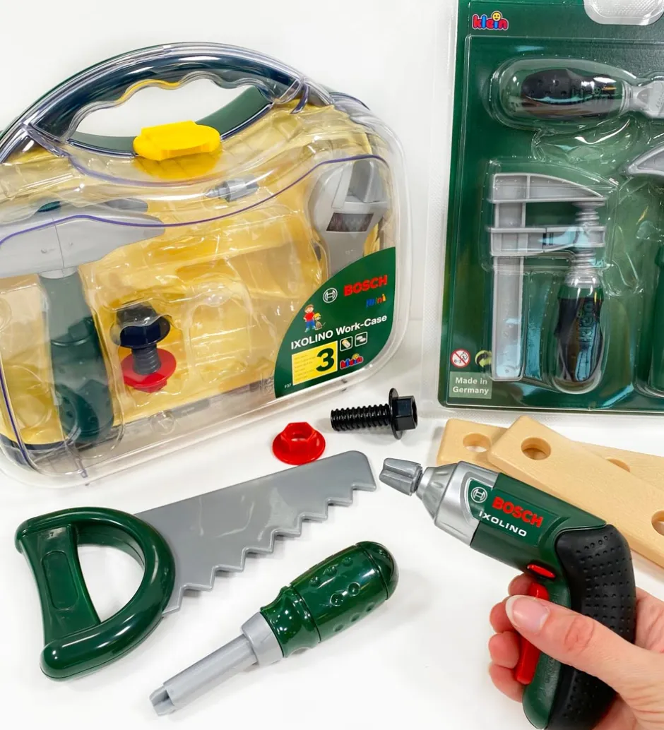 Legeværktøj*Bosch Mini Værktøjssæt - Legetøj - Mørkegrøn