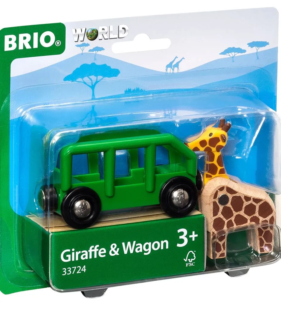 BRIO Legetøj - Giraf og Vogn - 33724