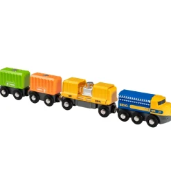 BRIO World Godstog m. 3 Vogne - Multifarvet 33982