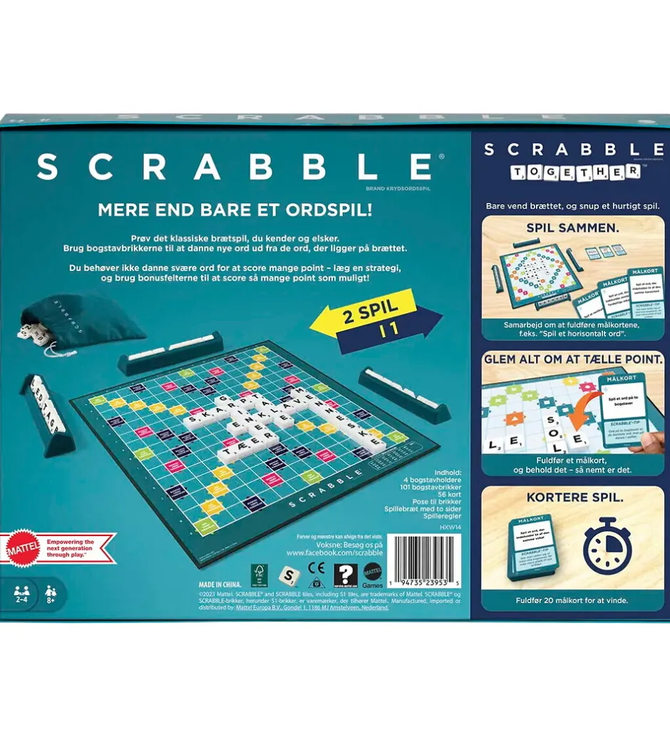 Spil*UNO Brætspil - Scrabble ORIGINAL