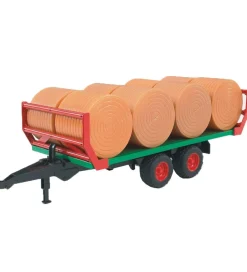 Bruder Arbejdsmaskine - Anhænger m. 8 Halmballer - 02220