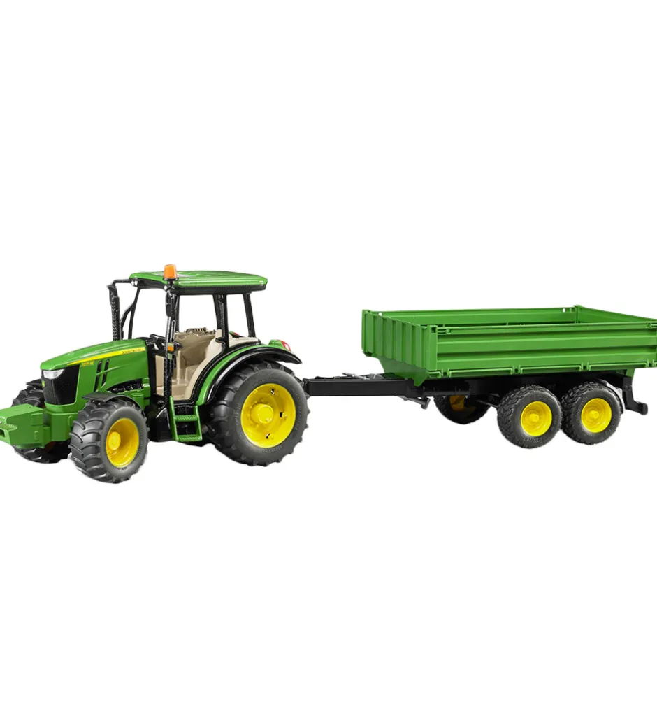 Traktorer*Bruder Arbejdsmaskine - John Deere 5115M m. Trailer - 02108