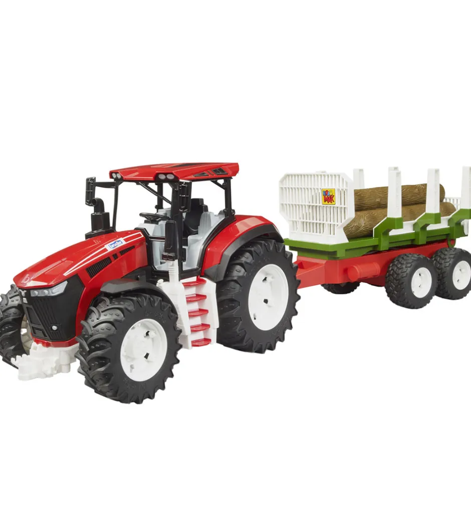 Traktorer*Bruder Traktor - Roadmax m. Trailer - 03453