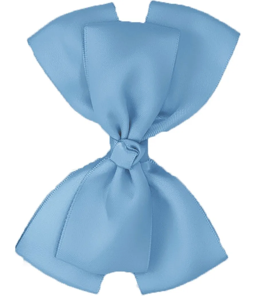 Hårbånd*By Stær Dåbsbånd m. Sløjfe - Satin - Double Bow - Lyseblå