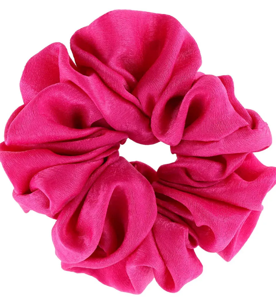 Scrunchies*By Stær Scrunchie - Isabella - 18 cm - Mørk Pink
