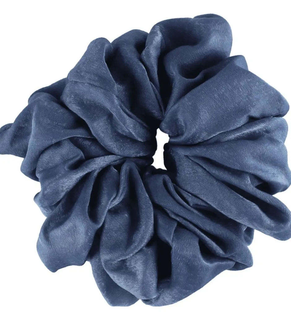 Scrunchies|Hårelastikker*By Stær Scrunchie - Isabella - Mørkeblå