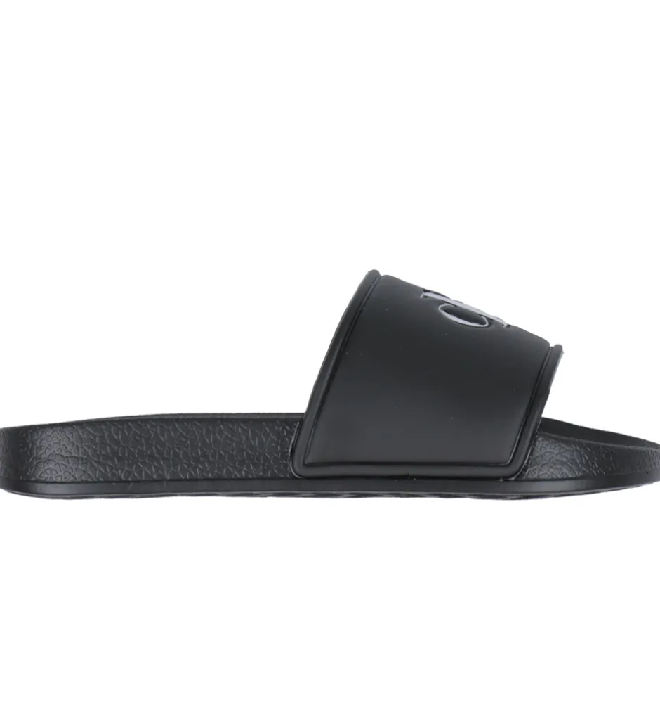 Klipklappere*Calvin Klein Badesandaler - Logo Print Pool Slide - Sort