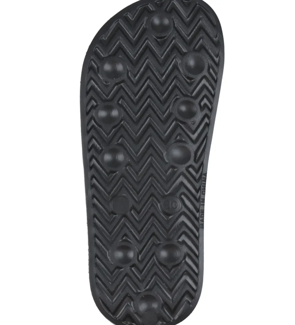 Klipklappere*Calvin Klein Badesandaler - Logo Print Pool Slide - Sort