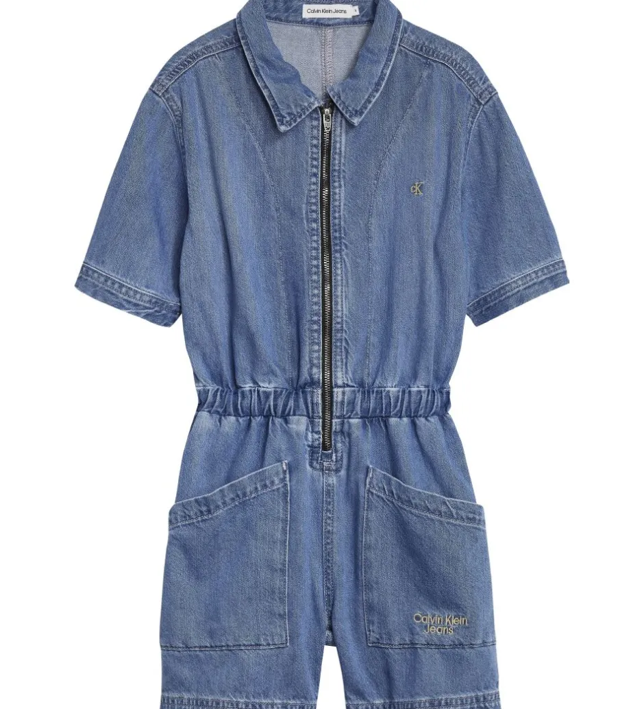 Børn Calvin Klein Buksedragt - Soft Denim - Light Denim