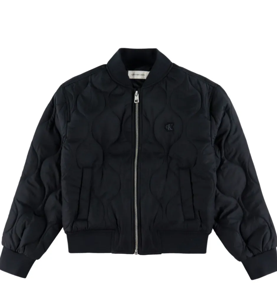 Overgangsjakker*Calvin Klein Dynejakke - Quilted - Sort