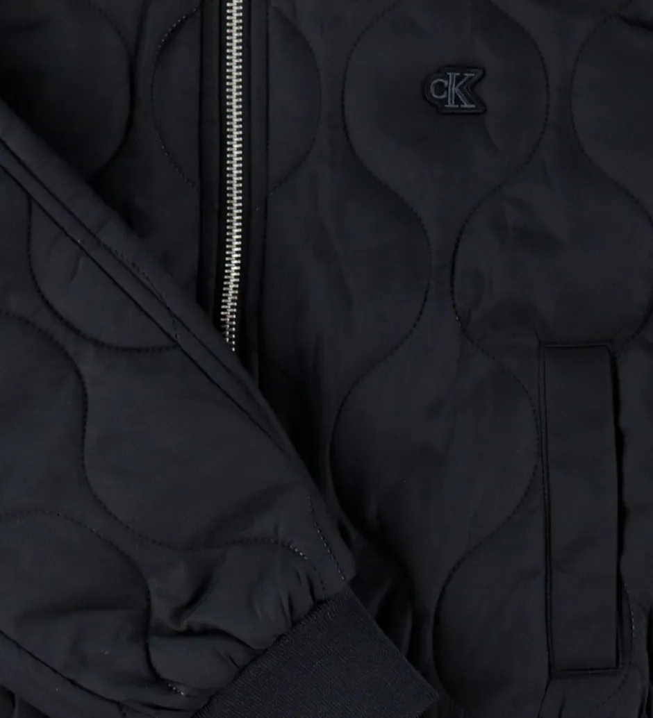 Overgangsjakker*Calvin Klein Dynejakke - Quilted - Sort