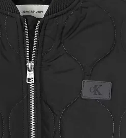 Overgangsjakker*Calvin Klein Dynejakke - Quilted - Sort