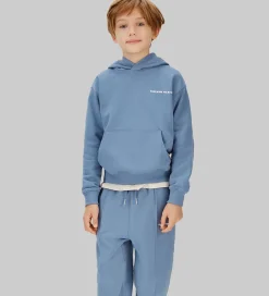 Hættetrøjer*Calvin Klein Hættetrøje - Relaxed - Satin Blue