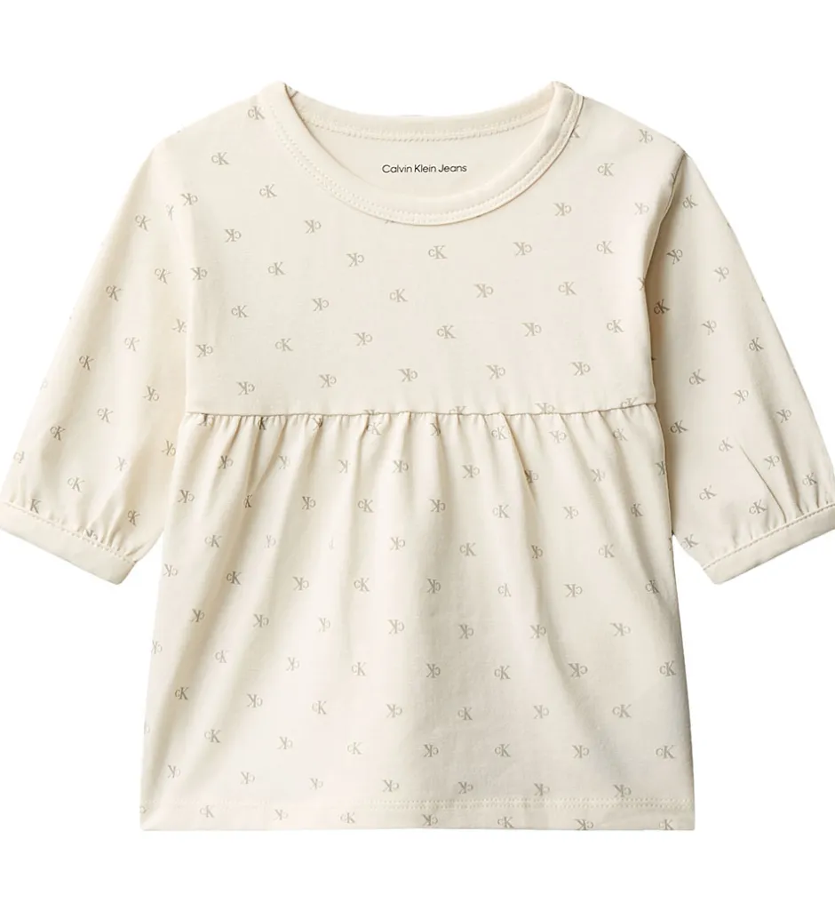 Børn Calvin Klein Sæt - Kjole/Bloomers - Monologo White