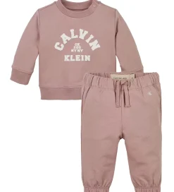 Børn Calvin Klein Sweatsæt - Varsity - Noble Rose