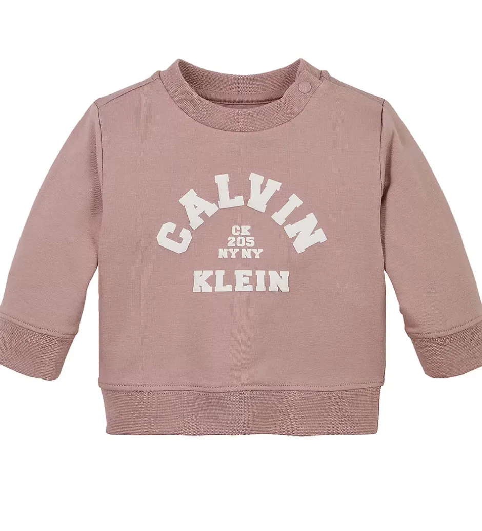 Børn Calvin Klein Sweatsæt - Varsity - Noble Rose
