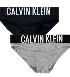 Børn Calvin Klein Trusser - 2-pak - PVH Black/Gråmeleret