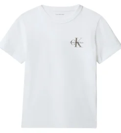 Børn Calvin Klein T-shirt - Monologo - Bright White