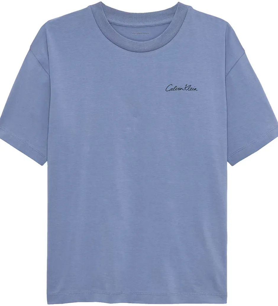 T-Shirts*Calvin Klein T-shirt - Polaroid - Satin Blue