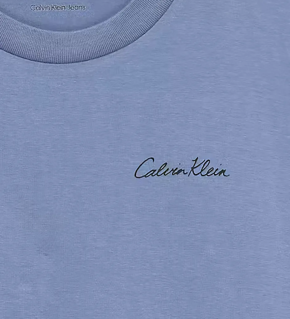 T-Shirts*Calvin Klein T-shirt - Polaroid - Satin Blue