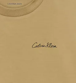 Børn Calvin Klein T-shirt - Polaroid - Sandy Beige