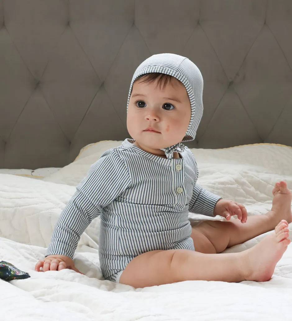 Børn Cam Cam Babyhjelm - Classic Stripes Blue