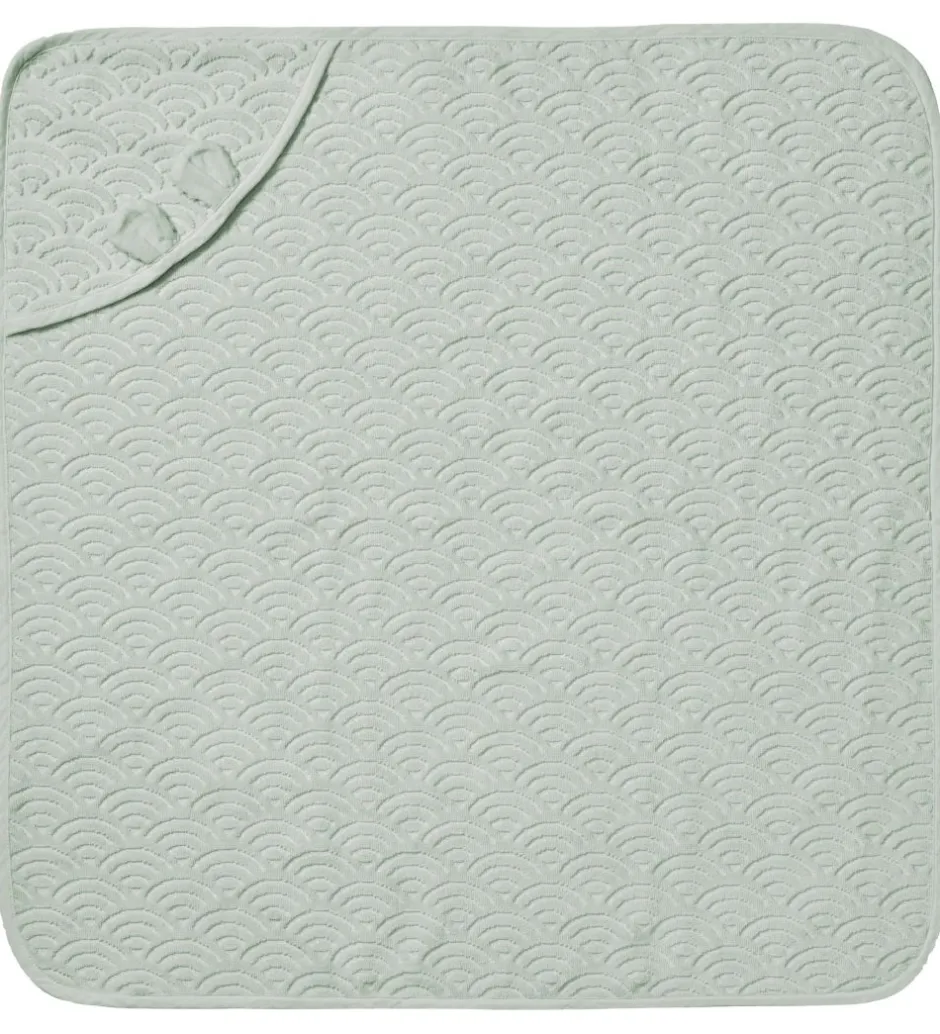Babyhåndklæde- Og Poncho*Cam Cam Babyhåndklæde - 80x80 cm - Dusty Green m. Ører