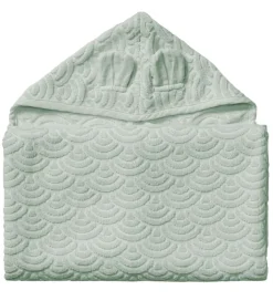 Babyhåndklæde- Og Poncho*Cam Cam Babyhåndklæde - 70x130 cm - Dusty Green m. Ører
