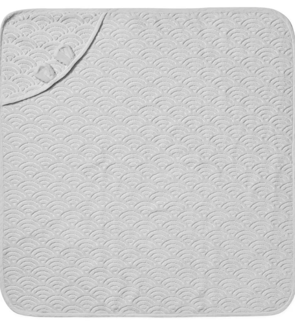Babyhåndklæde- Og Poncho*Cam Cam Babyhåndklæde - 80x80 cm - Classic Grey m. Ører